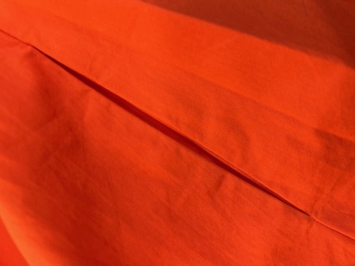 Compania Fantastica Orange Cotton Midi Sundress Ruffle Sleeves Size XS Preloved - Imagen 4 de 7
