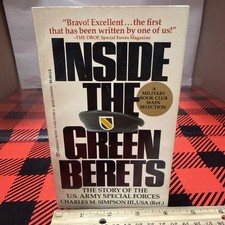Vintage 1984 Paperback “Inside The Green Berets” By Charles M Simpson III.
