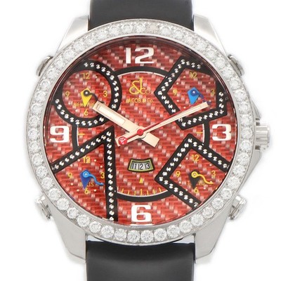 JACOB&Co. Five Time Zone Diamond Bezel SS 5 Time A3465 TO268644