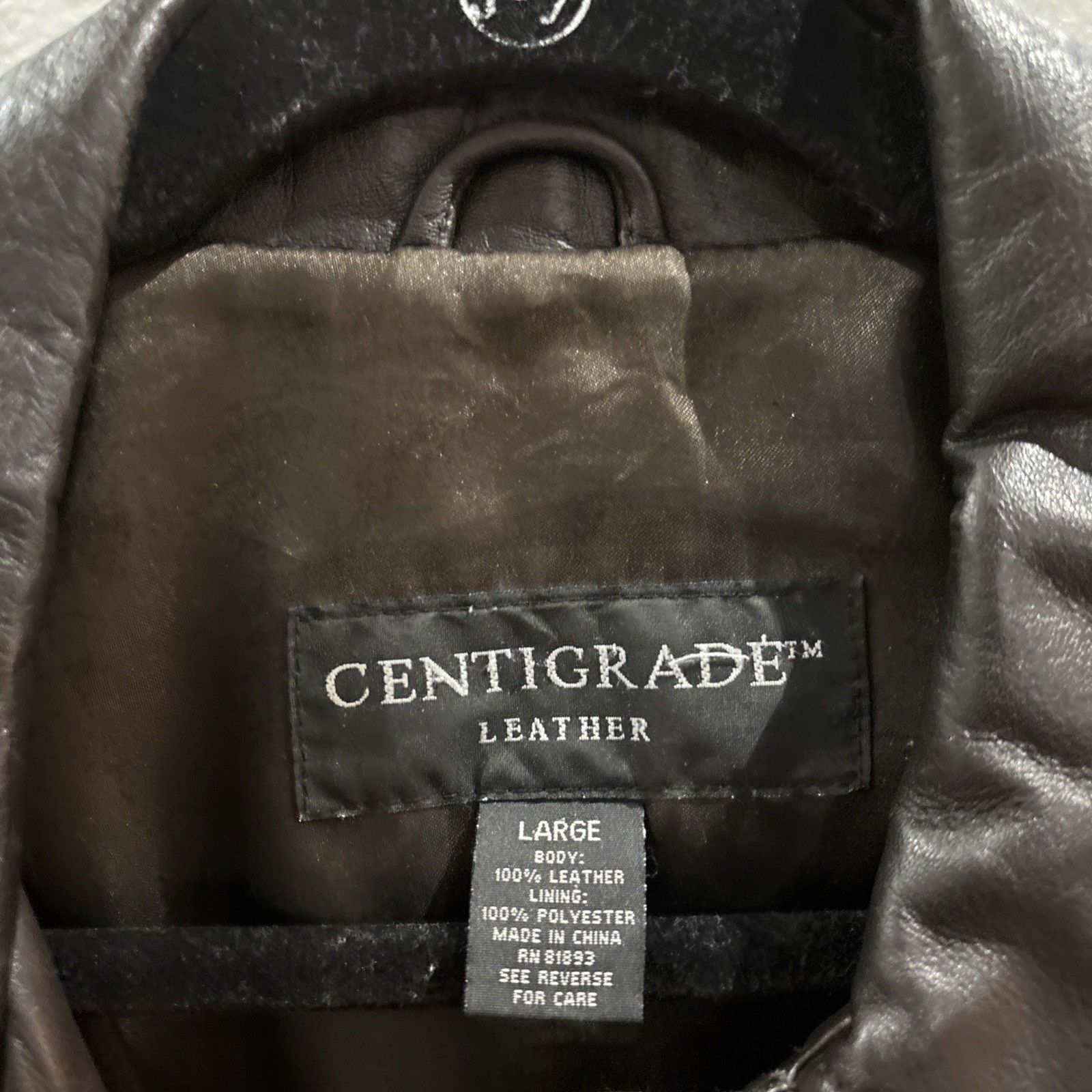 Centigrade Men Leather Button Jacket Soft Brown B… - image 2