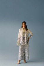 Blended Cotton Rayon Beautiful Flower Printed Co-ord Set For Women's J6040