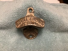 Vintage Royal Crown RC COLA Starr X Metal Wall Mounted Metal Bottle Opener USA