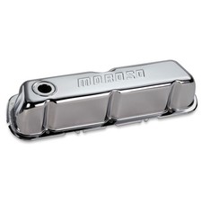 Moroso 68201 Chrome Valve Covers Moroso Logo Steel For Sbf Wbaffle