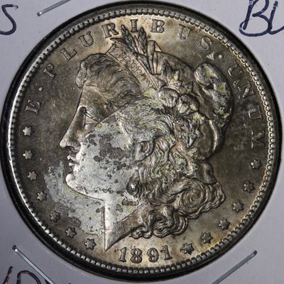 1891-S Morgan Silver Dollar BU *UNCIRCULATED* MS E393 GYPM