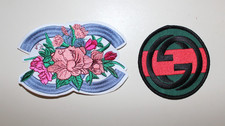 Pair of Decorative Embroidered Patches - Set of 2
