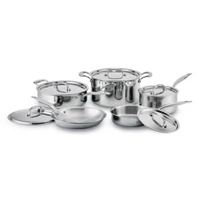 Heritage Steel Titanium Series 5-ply Stainless Steel 10-Piece Cookware Set