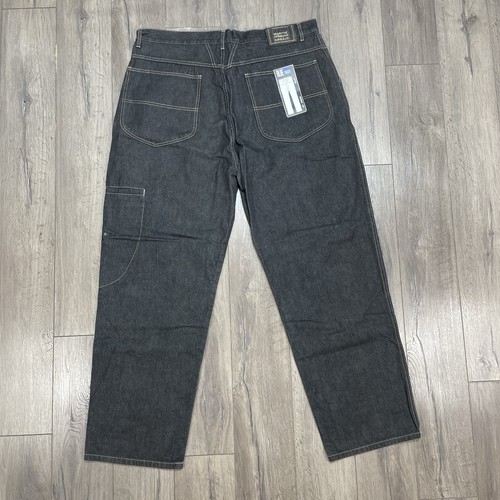 Marithe Francois Girbaud Size 42x32 Blue Brand X Denim Y2K Jeans Charcoal NWT - Picture 3 of 13