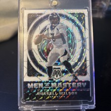 Russell Wilson 2022 Panini Mosaic Men of Mastery White Mosaic /25 #MM-3 Broncos