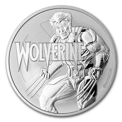 #ad Wolverine 2021 Tuvalu $1 .9999 Silver 1 oz Marvel Series BU Brilliant $125.68