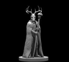 Human Male Druid V5 Sorcerer Wizard NPC 28mm Scale DND D&D Tabletop Mini