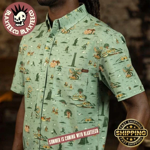 The Lord of the Rings Frodo’s Journey Short Button Hawaiian Shirt Reprint
Opens in a new window or t
