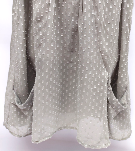 Daniel Rainn Layered Top Textured Sheer Green Top w/Buttons Lace Flowers~Sz L - Picture 11 of 24