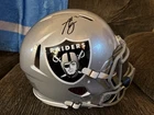 Las Vegas Raiders Ashton Jeanty Autographed Helmet Beckett Authentication