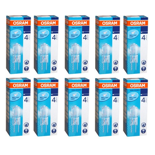 10 x Osram G4 Halogen Stiftsockellampe 5W 10W 20W 12V klar Halostar Halopin - Bild 2 von 13