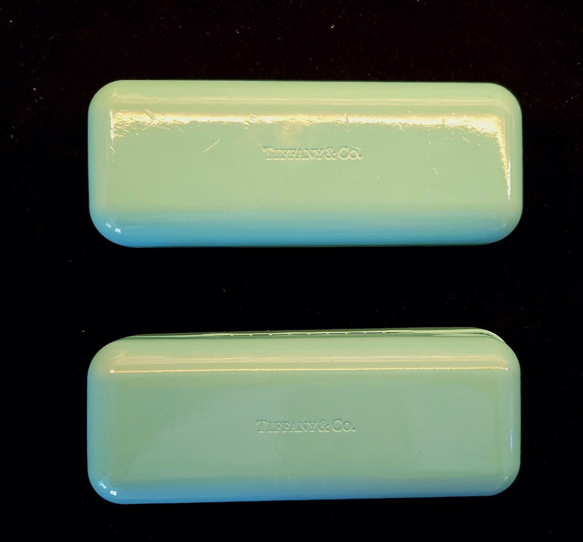 2 TIFFANY & Co. Turquoise Large Clamshell Sunglasses Glasses  display picture 1