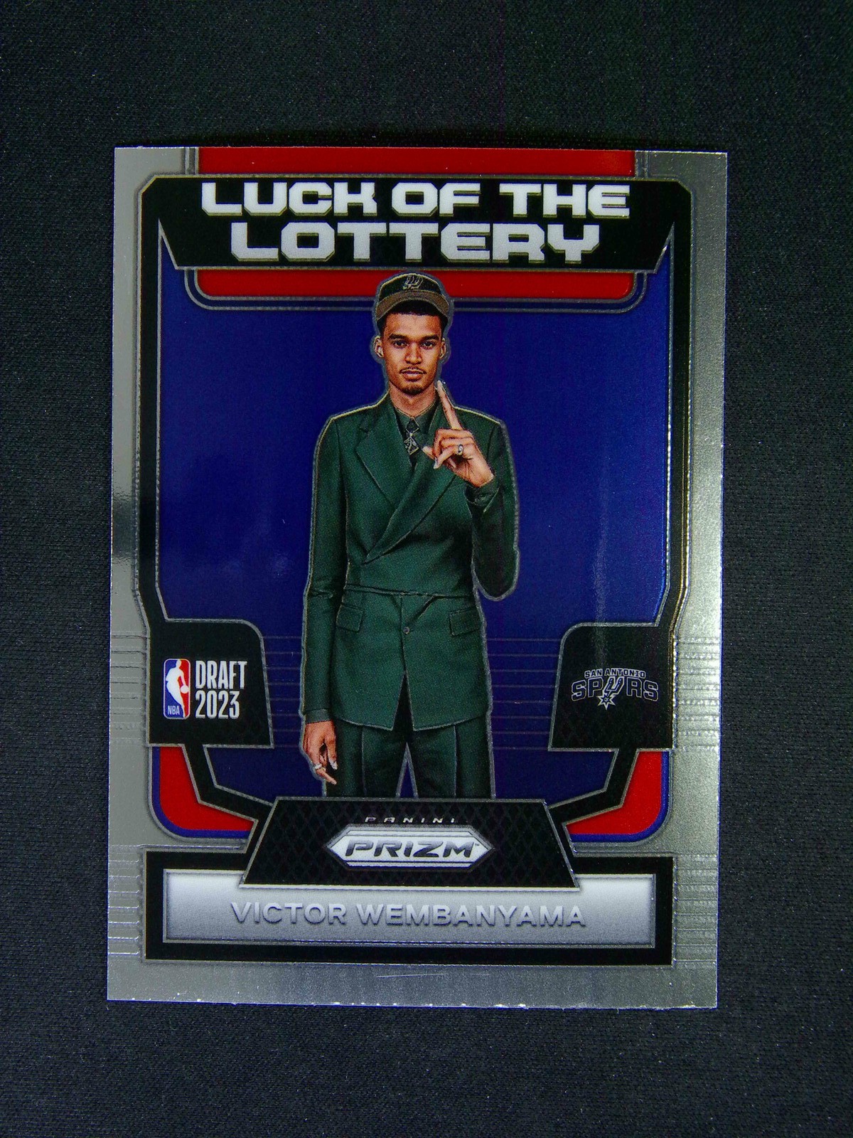 2023-24 Panini Prizm Victor Wembanyama #7 RC Luck Of The Lottery