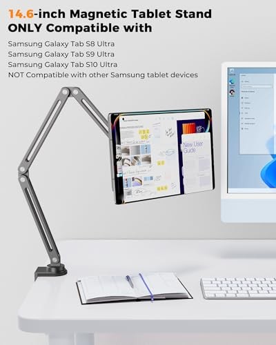 Magnetic Stand for Samsung Foldable Adjustable Arm Mount Galaxy Tab 14.6 inch - Afbeelding 7 van 8