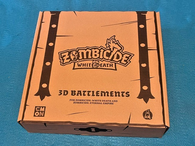 Zombicide White Death  3D Battlements Walls  Kickstarter Exclusive - opened