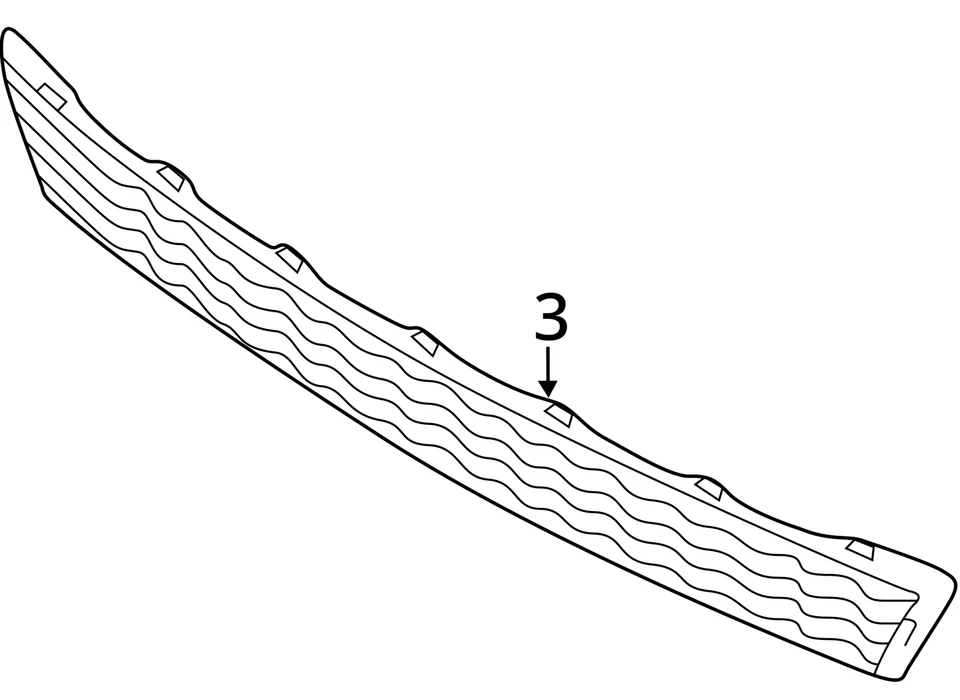 2014 2015 Hyundai Tucson Front Bumper Kia Lower Center Grille Trim 86561-4C500 - Изображение 4 из 4