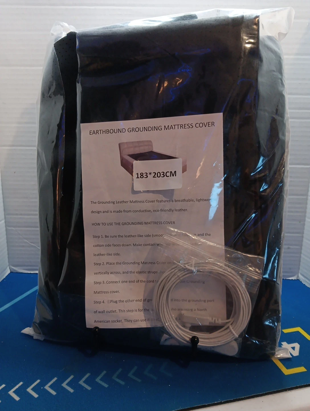 Earthbound Grounding Mattress Cover 183 X 203 Cm (king) Black New In Package