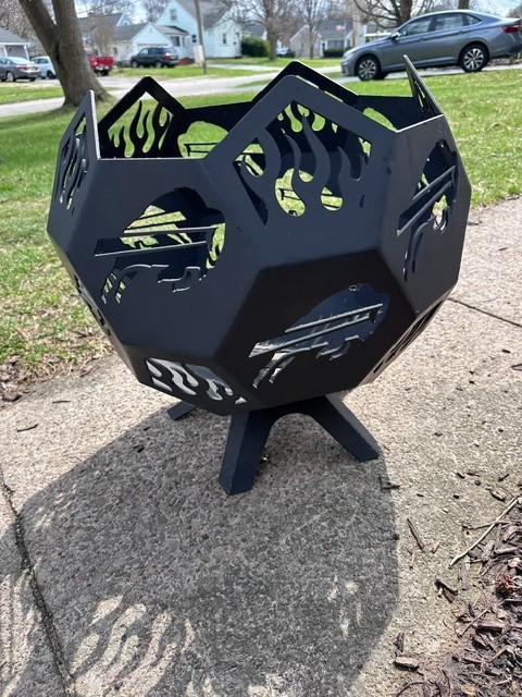 Brand new Buffalo Bills firepit!  Perfect for any of the BillsMafia!