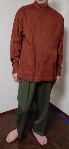 USED ISSEY MIYAKE AUTUMN 1994, BLACK TAG, BRICK RED EXCELLENT