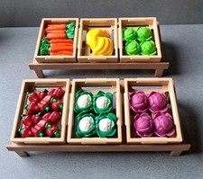 Playmobil Zubehör | Gemüse Marktstand Bananen Paprika Salat Mörchen