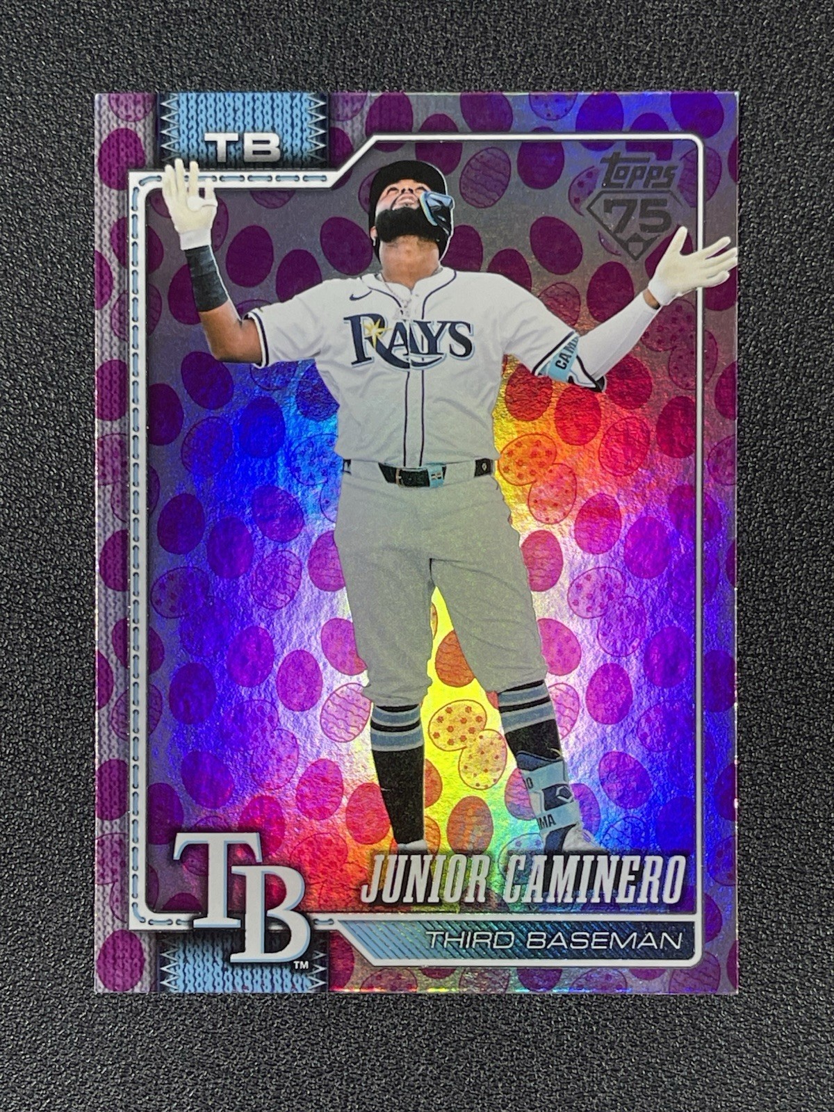 2026 Topps Series 1 Junior Caminero EGGS Holiday Variations #328 SSP