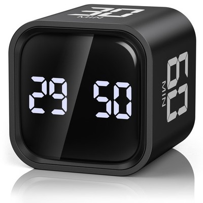 ORIA Digitale Zeitschaltuhr, 100 Minuten Countdown Pomodoro mit Schwerkraftsensor, schwarz 
