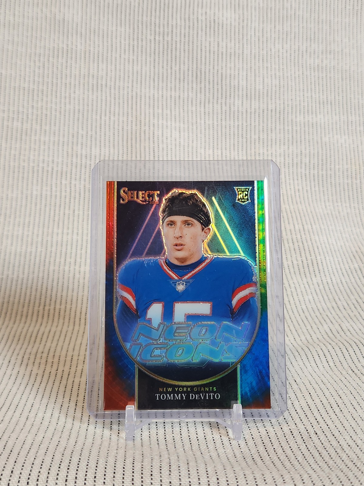 2023 Select Tommy DeVito Neon Icons Tie Dye #NI-TDE NY Giants SSP 19/25 RC