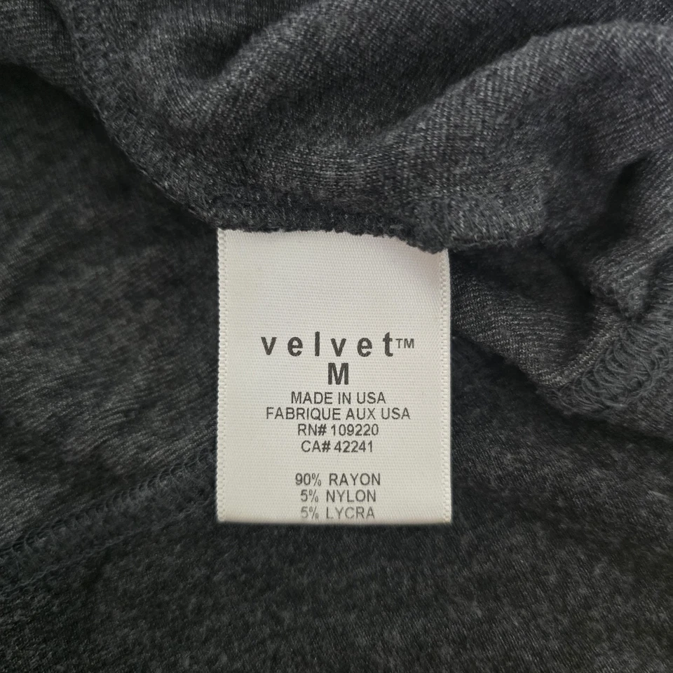 Vestido de terciopelo para mujer mediano negro sin mangas cintura imperio tejido rayón hecho en EE. UU. Foto 4 de 4