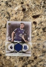 2016 Topps Premier Gold - Football Fibers Relics Tom Cleverley #FF-TC (MEM)