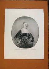 Old Antique Print Connoisseur 1902-1909 Member Van Spering Family By Dou 20th