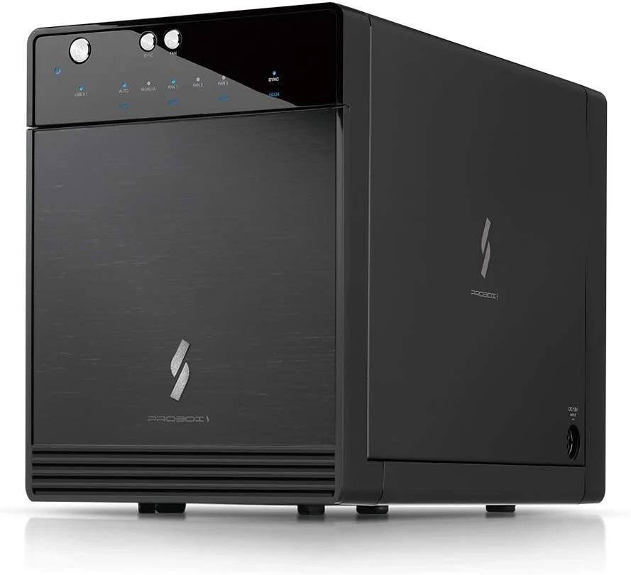 10Gbps USB-C 4 Bay Hard Drive Enclosure - 30TB Capacity - Image 3 of 4