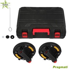 2Pack 8Inch Heavy Duty Vacuum Suction Cup Glass Lifter load capacity of 440 lbs