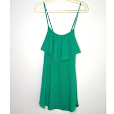 American Eagle Outfitters Green Sleeveless Adjustable Strap Mini Dress XS Y2K