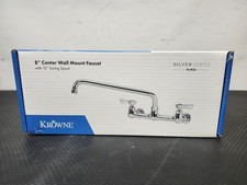 Krowne 12-812L 8" Wall Mount Faucet (Silver) New
