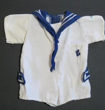 VTG 1980s Cabbage Patch KID Doll COLECO BOY CLOTH PREEMIE BABY WHITE SAILOR SUIT