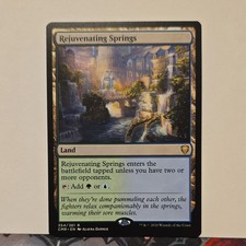Magic: The Gathering Rejuvenating Springs Land Rare Commander Legends Blue Green