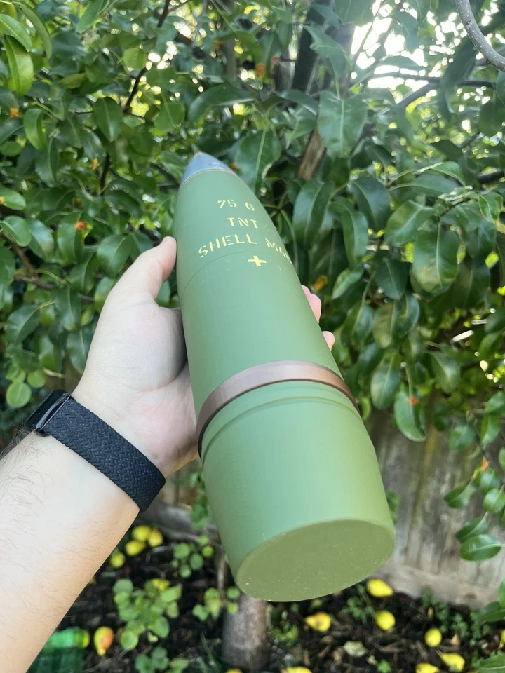 Sherman Tank M48 75mm H.E 3D Printed Replica Shell - Fully Multicolour Printed - Image 4 of 4