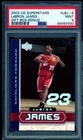 LeBron James Rookie Card 2003 UD Superstars Gift Box Bonus #LBJ6 PSA 9