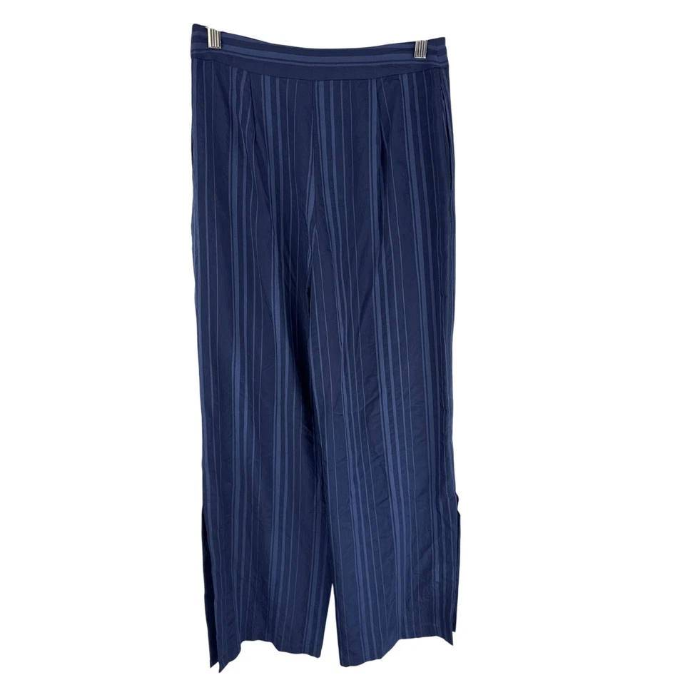 CLUB MONACO SONYAH STRIPED TROUSER PANTS IN MARITIME BLUE NWT WOMEN'S SIZE 4 - Image 2 of 4