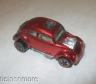 VINTAGE HOT WHEELS REDLINES CAR CUSTOM VW BEETLE RED SPECTRAFLAME HOTWHEELS