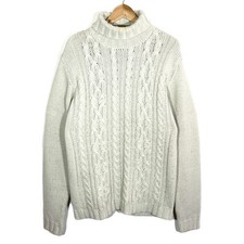 Pull Col Roulé Grosse Maille Hiver Vintage Femme Oversize