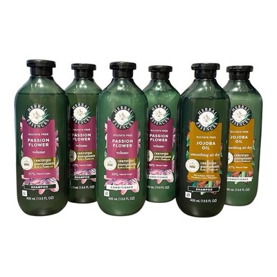 6 Pack -HERBAL ESSENCES Shampoo & Conditioner PASSION FLOWER & JOJOBA OIL 13.5oz