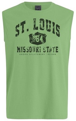 Übergrößen Tanktop AHORN SPORTSWEAR 10 Farben Druck St.Louis dunkelgrau 3XL-10XL