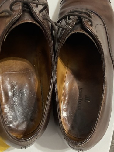 Zapatos de vestir de cuero marrón John Lobb para hombre talla 7 E City d - Imagen 8 de 8