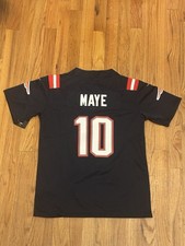 Drake Maye #10 NE Blue Patriots KIDS Jersey YOUTH MEDIUM Stitched Jersey