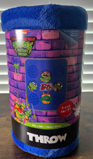 Teenage Mutant Ninja Turtles Throw Fleece Blanket Nickelodeon Snugglie 46"x60"
