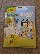 Crayola Bluey Color and Sticker Activity Set with Pipsqueak Markers, Gift fo...